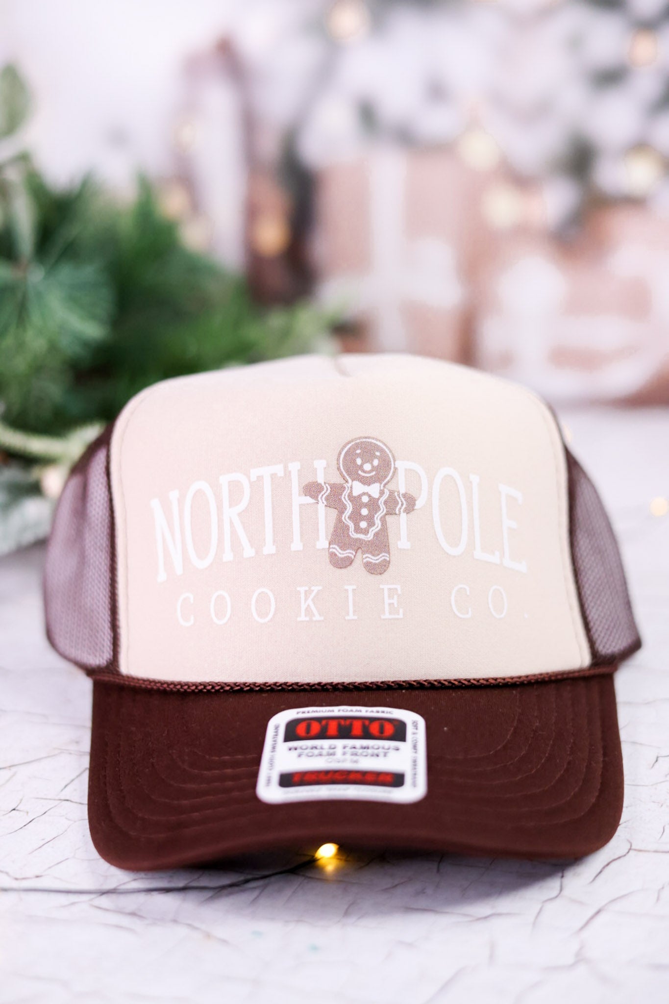North Pole Cookie Company Trucker Hat - Whiskey Skies - SOUTHERN BLISS COMPANY