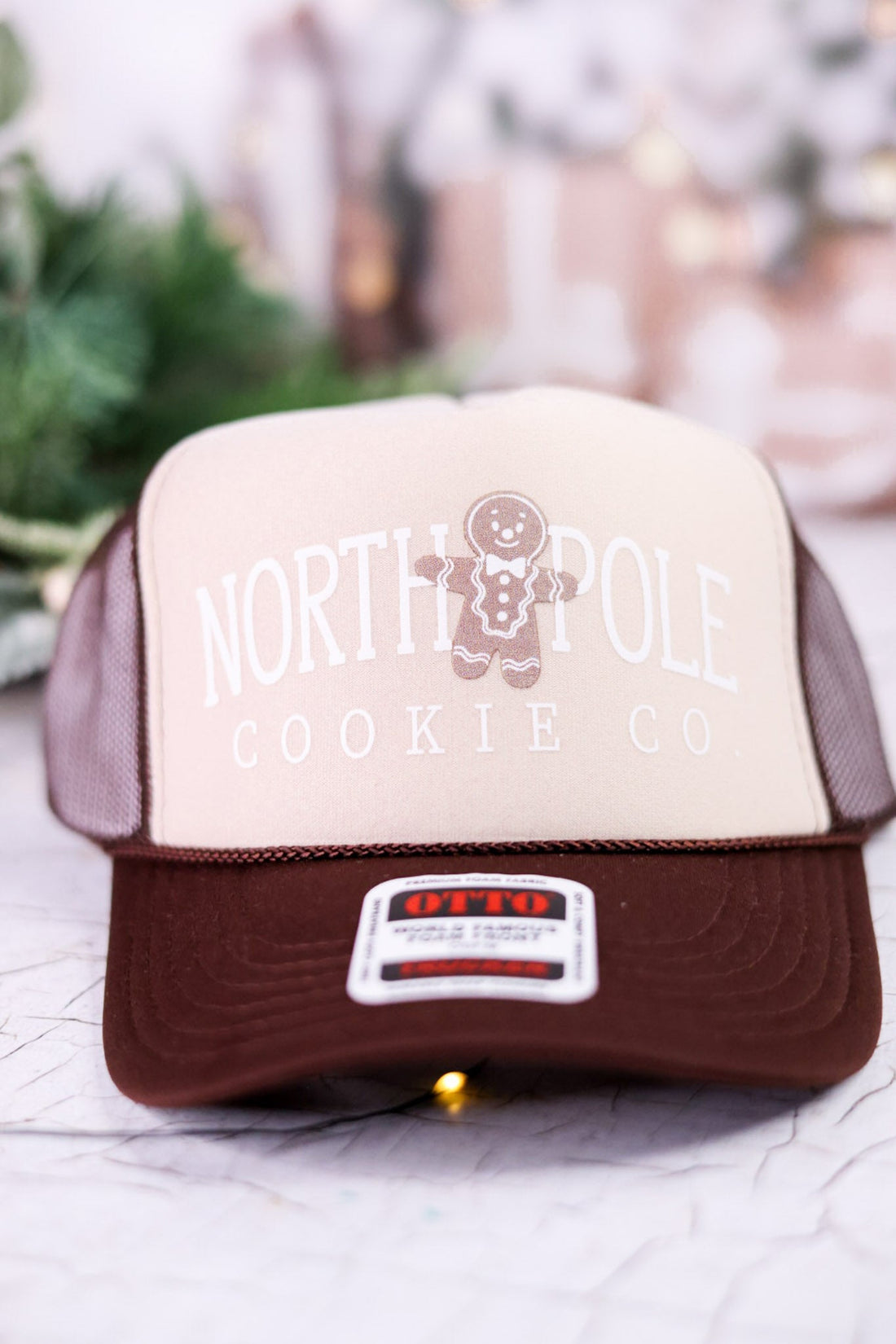 North Pole Cookie Company Trucker Hat - Whiskey Skies - SOUTHERN BLISS COMPANY