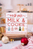 North Pole Milk & Cookies Wooden Sign - Whiskey Skies - SINCERE SURROUNDINGS