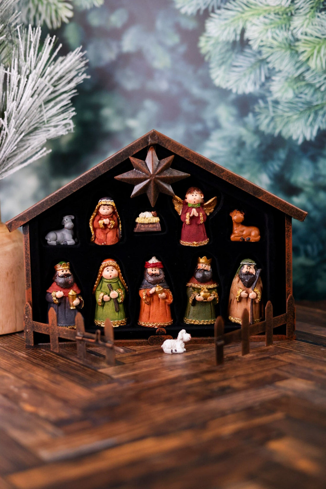 North Star Nativity Set (11 Piece Set) - Whiskey Skies - HANNA'S HANDIWORKS