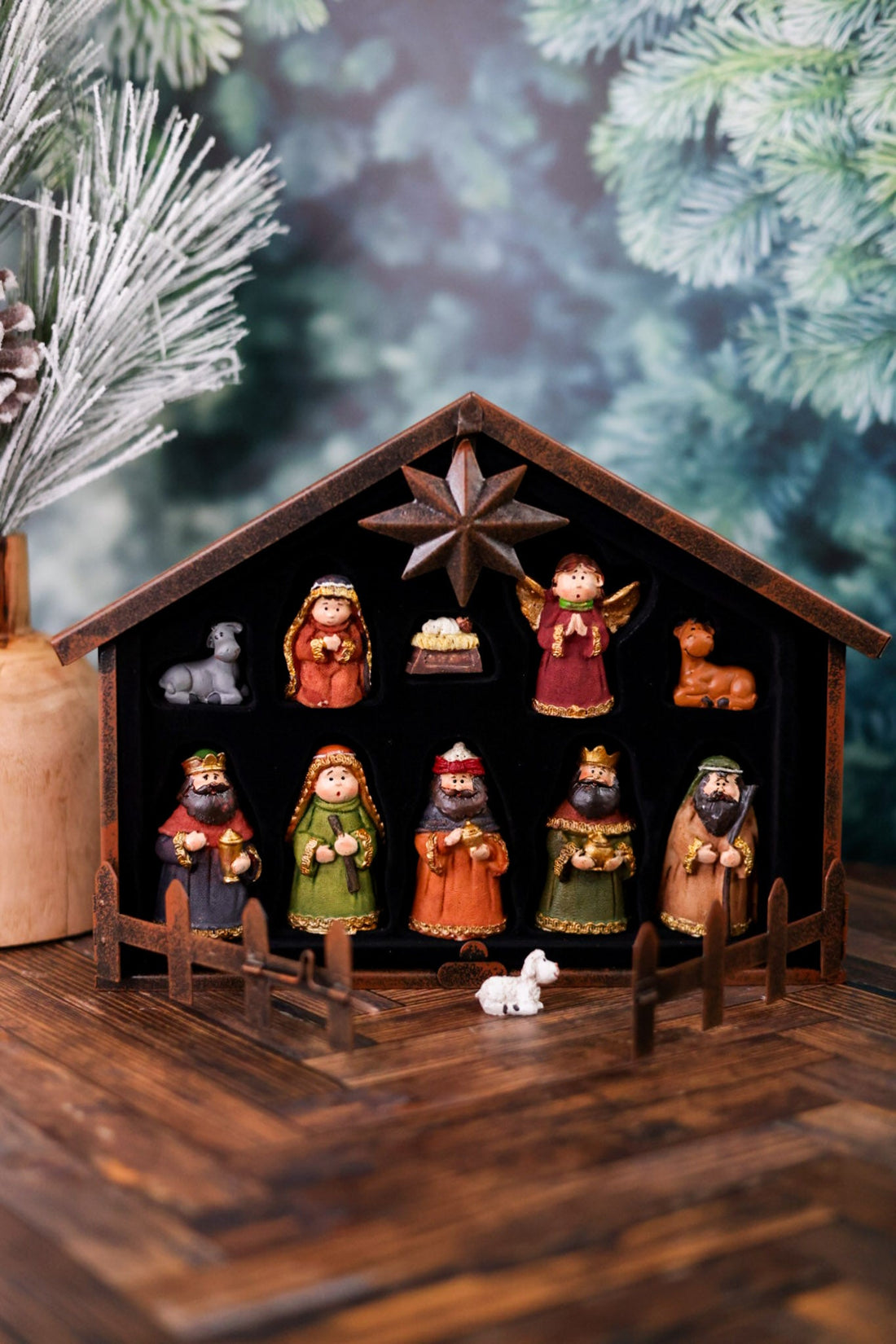 North Star Nativity Set (11 Piece Set) - Whiskey Skies - HANNA'S HANDIWORKS