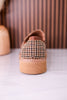 Not Literally Black & Tan Houndstooth Loafers - Whiskey Skies - CORKYS FOOTWEAR