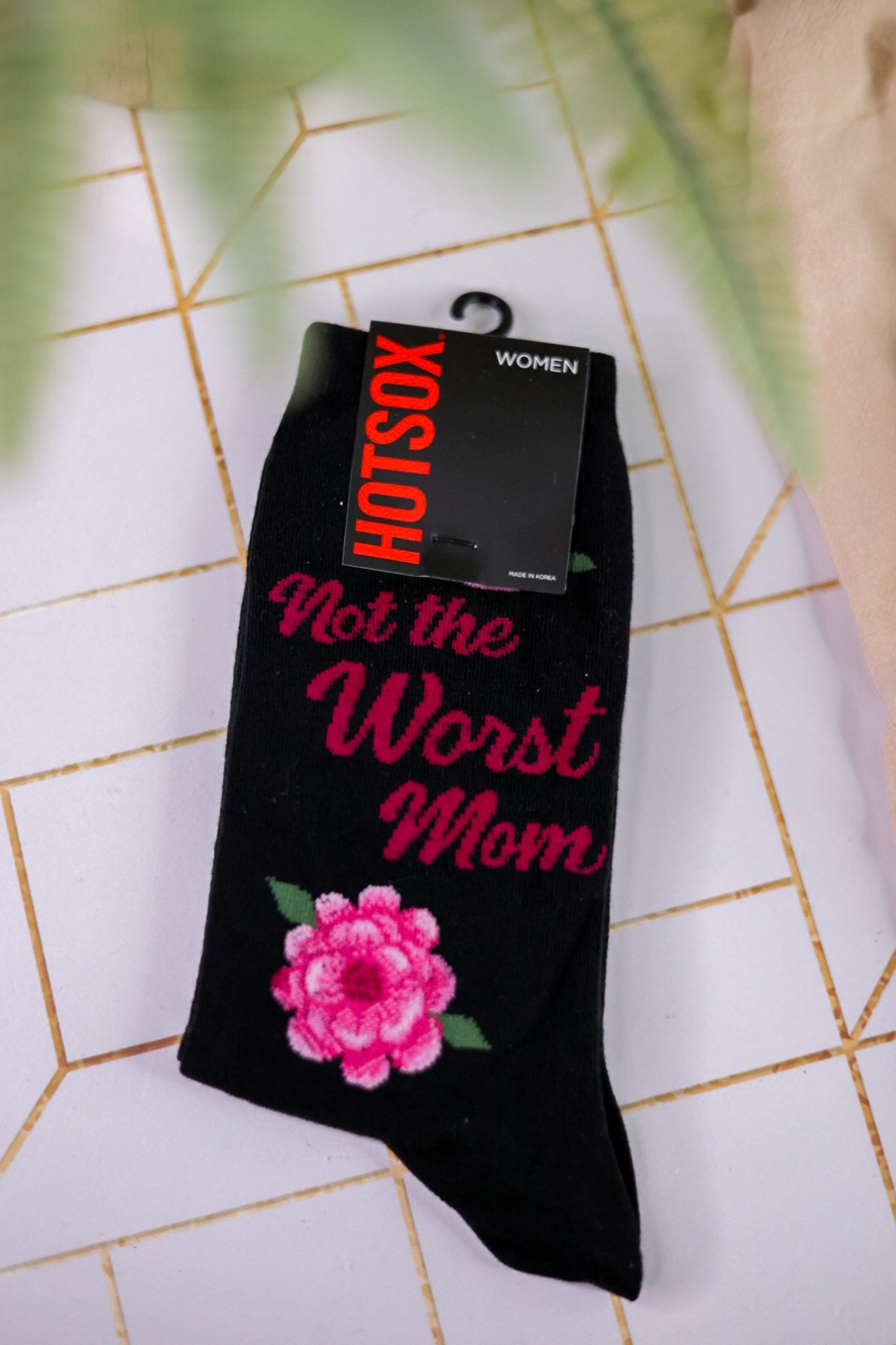 "Not The Worst Mom" Women's Socks - Whiskey Skies - RENFRO SOCKS
