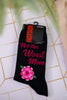 "Not The Worst Mom" Women's Socks - Whiskey Skies - RENFRO SOCKS