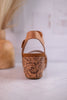 Nude Devon Wedges - Whiskey Skies - VERY G