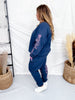 Nutcracker Bows Navy Sweatshirt - Whiskey Skies - SOUTHERN BLISS COMPANY