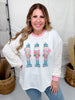 Nutcracker Shirt With Sequin Sleeves - Whiskey Skies - SOUTHERN GRACE