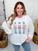 Nutcracker Shirt With Sequin Sleeves - Whiskey Skies - SOUTHERN GRACE