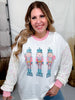 Nutcracker Shirt With Sequin Sleeves - Whiskey Skies - SOUTHERN GRACE