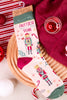 Nuttiest Time Of The Year Nutcracker Women's Christmaws Socks - Whiskey Skies - KARMA