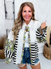 Olive & Black Mixed Print Button Down Top - Whiskey Skies - SEW IN LOVE