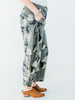 Olive & Gray Camo Print Cropped Barrel Leg Pants - Whiskey Skies - EASEL