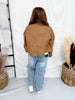 Olive Green Barn Jacket With Plaid Collar & Cuffs - Whiskey Skies - HEIMISH