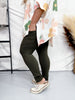 Olive Green Butter Soft Leggings with Pockets - Whiskey Skies - RAE MODE