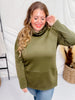 Olive Long Sleeve Modal Tunic Top - Whiskey Skies - DEAR SCARLETT