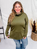 Olive Long Sleeve Modal Tunic Top - Whiskey Skies - DEAR SCARLETT