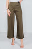 Olive Magic Wide Cropped Pants - Whiskey Skies - DEAR SCARLETT