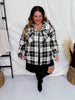 Olive Plaid Long Sleeve Button Front Shacket - Whiskey Skies - SHE + SKY