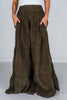 Olive Wide Leg Palazzo Pants - Whiskey Skies - BLUEVELVET