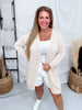 Open Knit Sweater Cardigan - Whiskey Skies - BIBI
