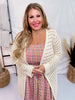 Open Knit Sweater Cardigan - Whiskey Skies - BIBI