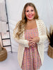 Open Knit Sweater Cardigan - Whiskey Skies - BIBI
