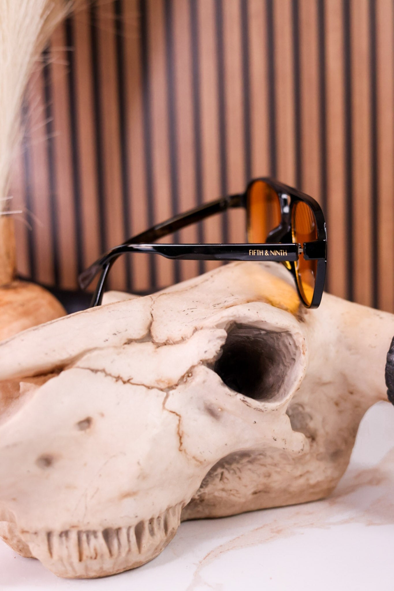 Orange and Black Kingston Sunglasses - Whiskey Skies - FIFTH AND NINTH