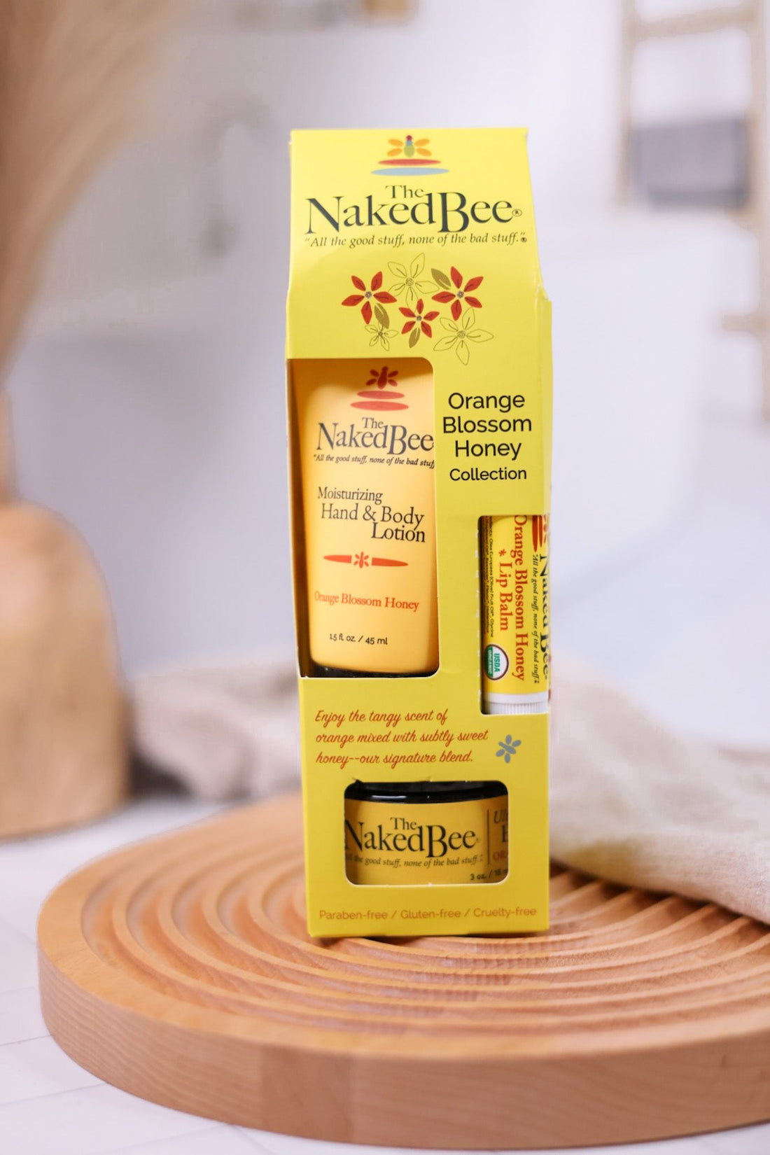 Orange Blossom Honey Moisturizing Gift Set - Whiskey Skies - THE NAKED BEE