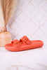 Orange Cushioned Waterproof Slides - Whiskey Skies - SPRING FOOTWEAR