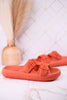 Orange Cushioned Waterproof Slides - Whiskey Skies - SPRING FOOTWEAR