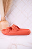 Orange Cushioned Waterproof Slides - Whiskey Skies - SPRING FOOTWEAR