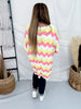 Orange Dream Chevron Patterned Crochet Tunic - Whiskey Skies - J.NNA