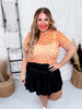 Orange & Pink Checker Short Sleeve Mesh Top - Whiskey Skies - DAVI & DANI