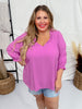 Orchid 3/4 Puff Sleeve Top - Whiskey Skies - ANDREE BY UNIT