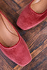 Over It Blush Pink Velvet Flats - Whiskey Skies - CORKYS FOOTWEAR