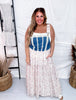Overall Dress With Denim Top And Chiffon Skirt - Whiskey Skies - DAVI & DANI