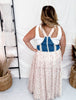 Overall Dress With Denim Top And Chiffon Skirt - Whiskey Skies - DAVI & DANI