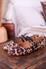Own It Leopard Flats W/ Double Black Straps - Whiskey Skies - CORKYS FOOTWEAR