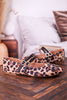 Own It Leopard Flats W/ Double Black Straps - Whiskey Skies - CORKYS FOOTWEAR