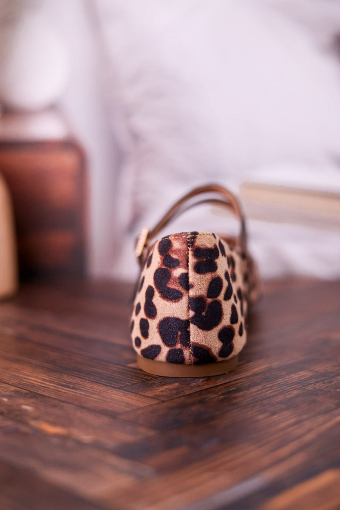 Own It Leopard Flats W/ Double Black Straps - Whiskey Skies - CORKYS FOOTWEAR