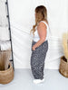 Paisley Print Corduroy Pants With Drawstring Waist - Whiskey Skies - ODDI