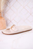 "Passport" Ivory Sandals With Buckle Strap - Whiskey Skies - CORKYS FOOTWEAR
