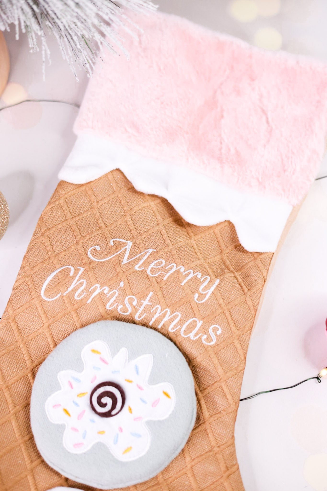 Pastel Bakery Light Up Stocking - Whiskey Skies - HANNA'S HANDIWORKS