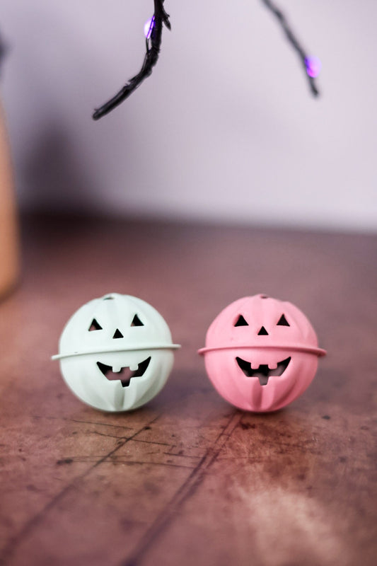 Pastel Metal Jack - O - Lantern Bells (2 Colors) - Whiskey Skies - TRANSPAC