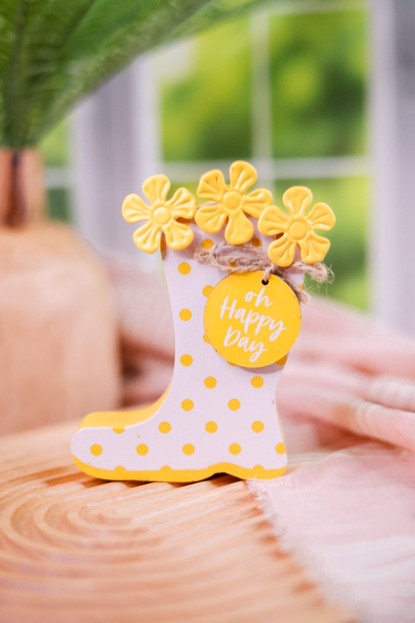 Pastel Rain Boot Table Sitter (3 Colors) - Whiskey Skies - TRANSPAC