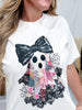Patchwork Ghost Short Sleeve Graphic Tee - Whiskey Skies - GLAIME