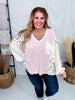 Patchwork Lightweight Long Sleeve Tunic Top - Whiskey Skies - ODDI