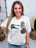 Patchwork Mallard Duck Short Sleeve Graphic Tee - Whiskey Skies - THE LATTIMORE CLAIM