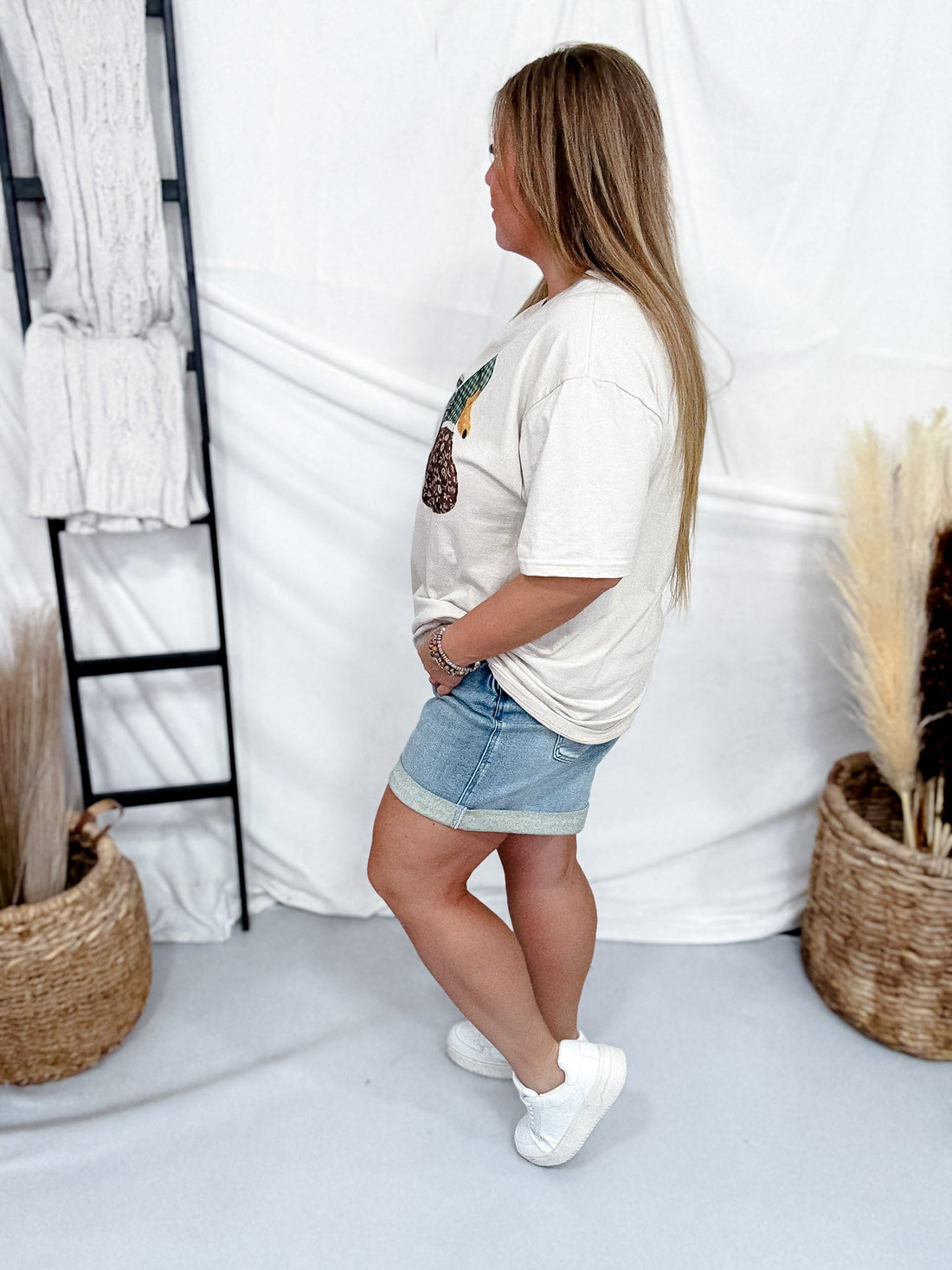 Patchwork Mallard Duck Short Sleeve Graphic Tee - Whiskey Skies - THE LATTIMORE CLAIM