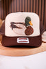 Patchwork Mallard Duck Trucker Hat - Whiskey Skies - THE LATTIMORE CLAIM